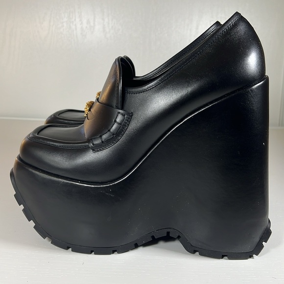 Versace Platform Wedge Pumps Size 41 - Picture 4 of 10